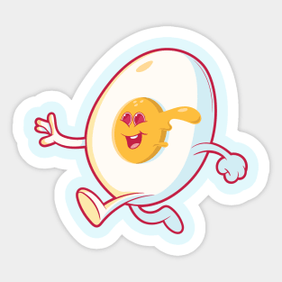 Running Egg! Sticker